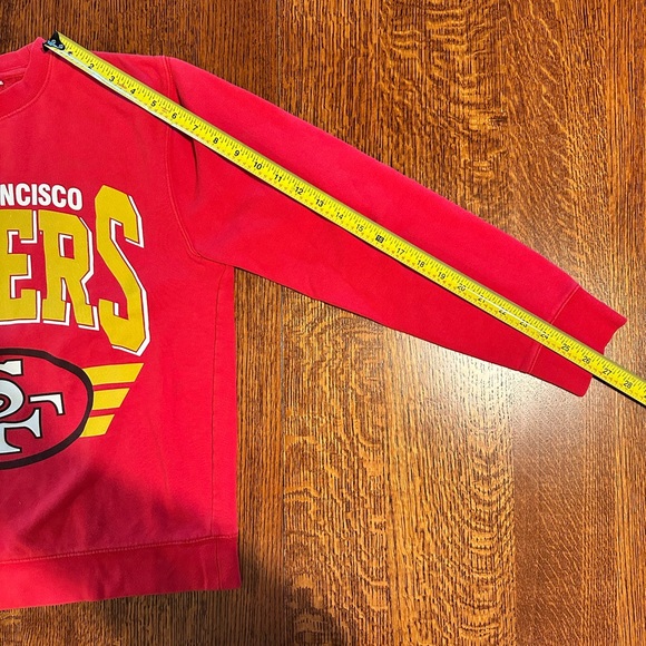 San Francisco 49ers Niners Mitchell & Ness Crewneck Pullover Sweatshirt - Picture 9 of 10